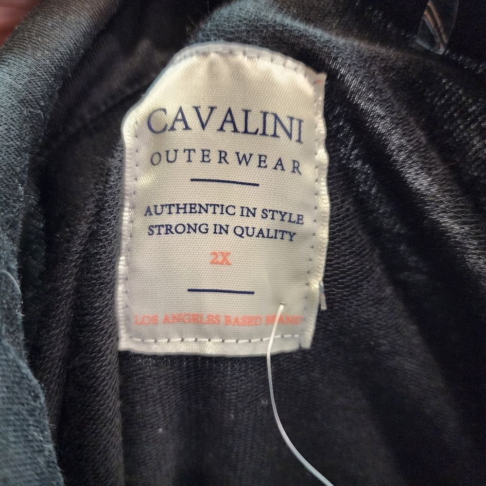 Cavalini Outerwear Black Button Closure Soft Shell Blazer Size 2X - Picture 6 of 11